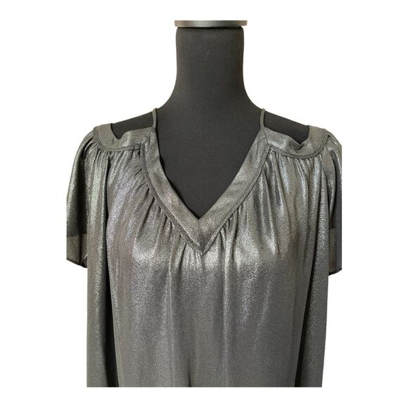 New ~ LOFT ~ Shimmer Cold Shoulder Cami Swing Tunic/ Mini ~ sz S - Picture 5 of 9